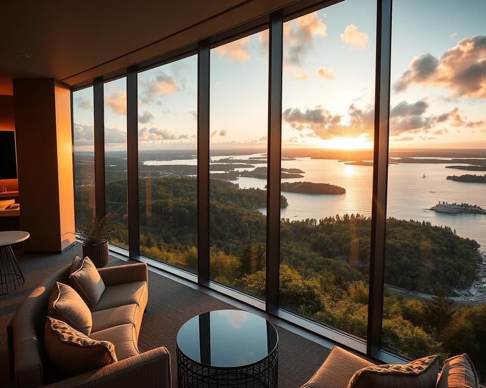 Skylounge mit Blick auf die Schären