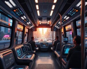 Smarte Sensoren in modernen Stadtbussen