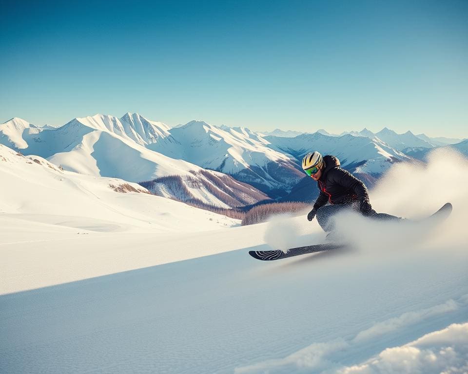 Snowboarder in Laax