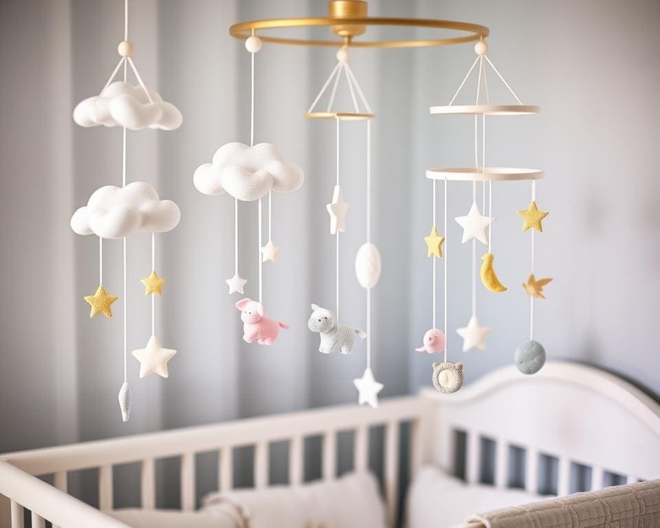 Traumhafte Designs: Baby-Mobiles als Deko-Highlight.