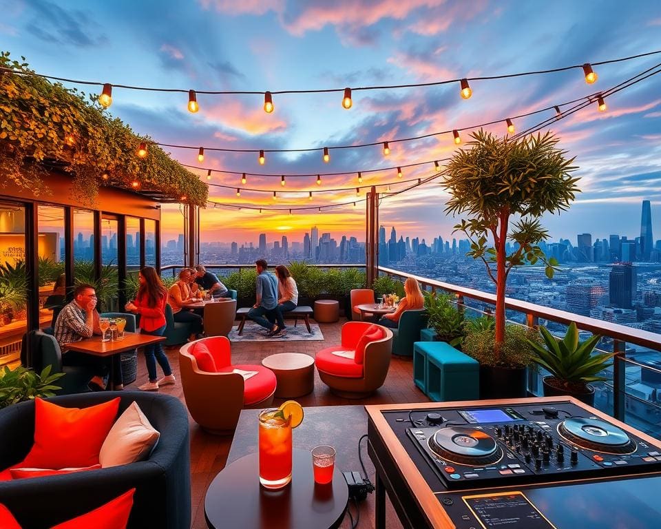 Trendige Rooftop-Clubs für Cocktails