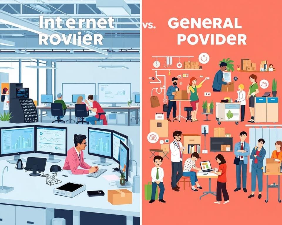 Unterschied Internetanbieter Provider