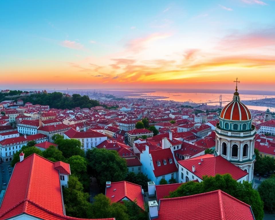 Vergleich Aussichtspunkte in Lissabon