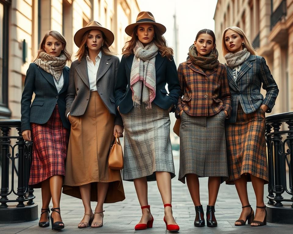 Vielseitigkeit von Tweed in der Damenmode