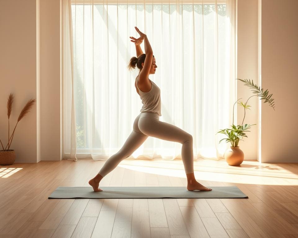 Vinyasa Yoga fließende Bewegungen