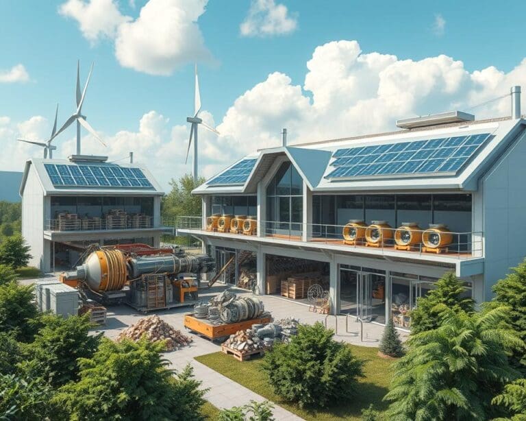 Was leisten Recyclingtechnologien für die Entsorgung von Windkraftanlagen?