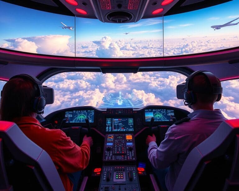 Wie wird Virtual Reality für die Simulation von Flugmissionen genutzt?