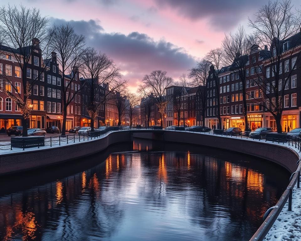 Winterbeleuchtung in Amsterdam