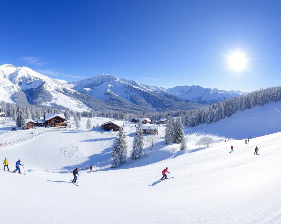 Wintersportaktivitäten in Disentis