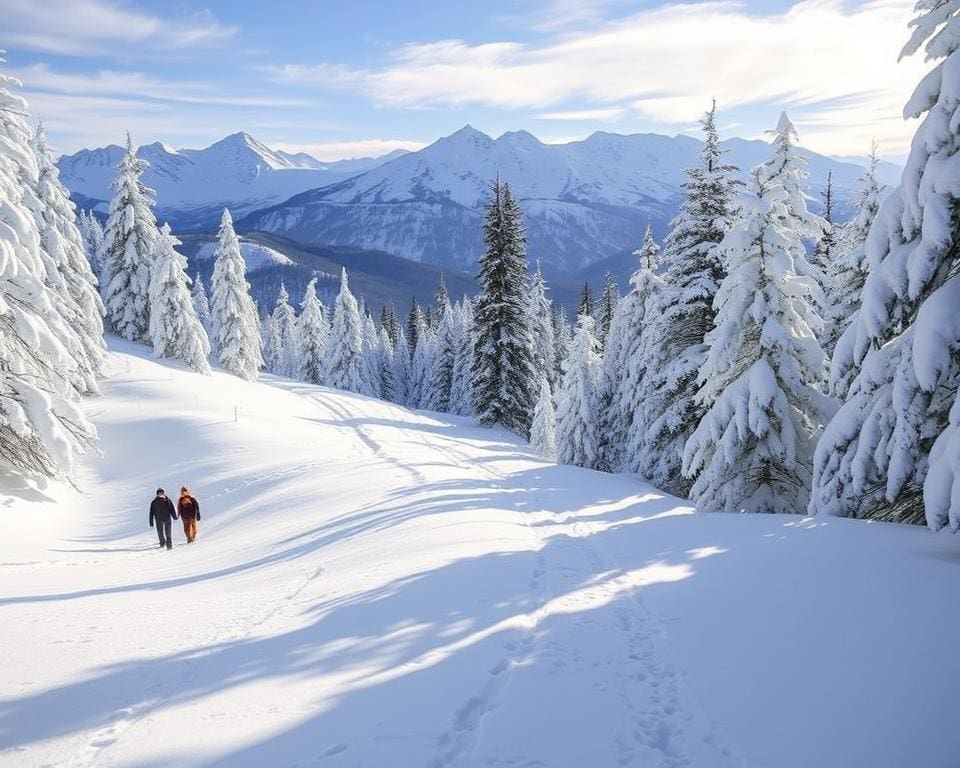 Winterwanderwege und Schneeschuhwandern