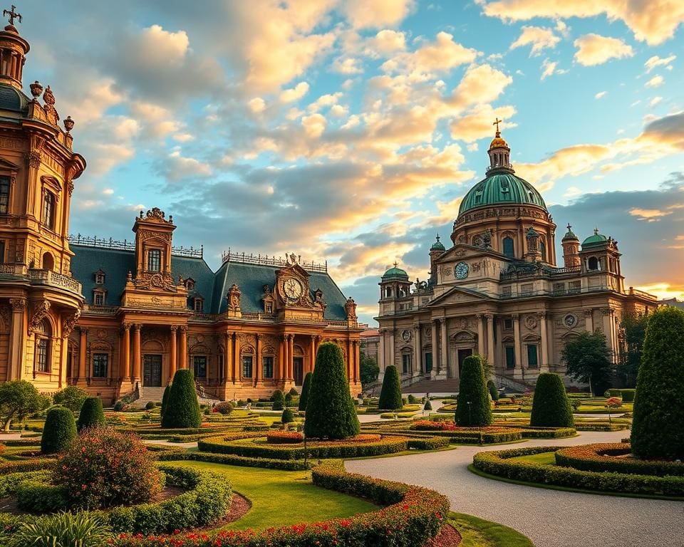 Zwinger und Frauenkirche in Dresden