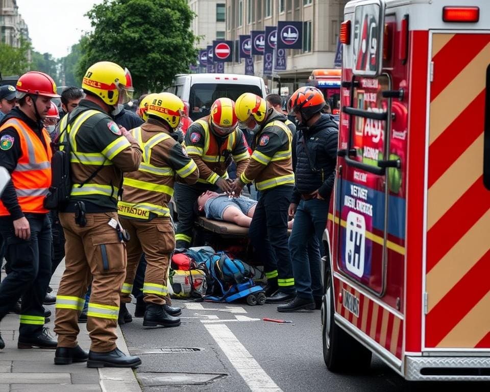 medizinische Versorgung durch Einsatzkräfte
