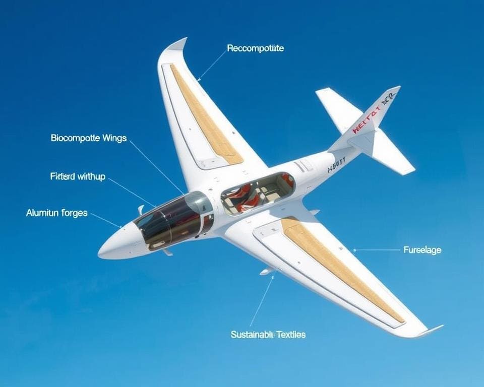 nachhaltige Materialien für Luftfahrzeugkomponenten