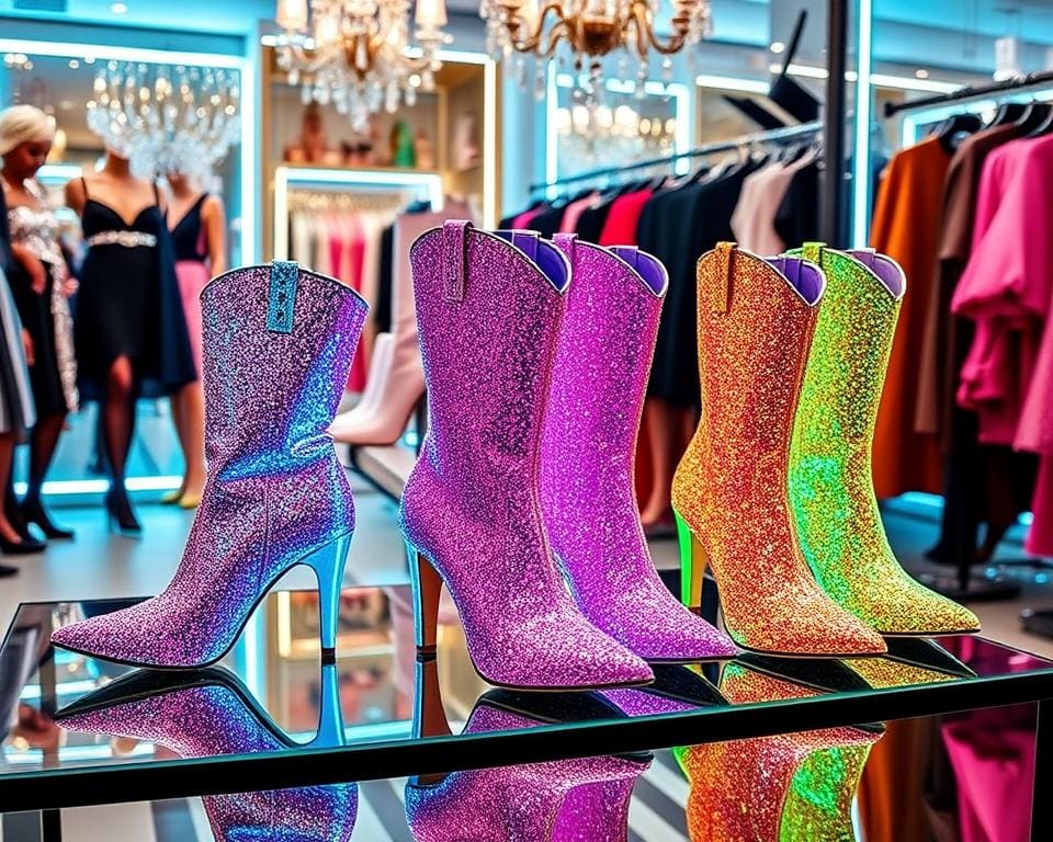 trendige Glitzerstiefel kaufen