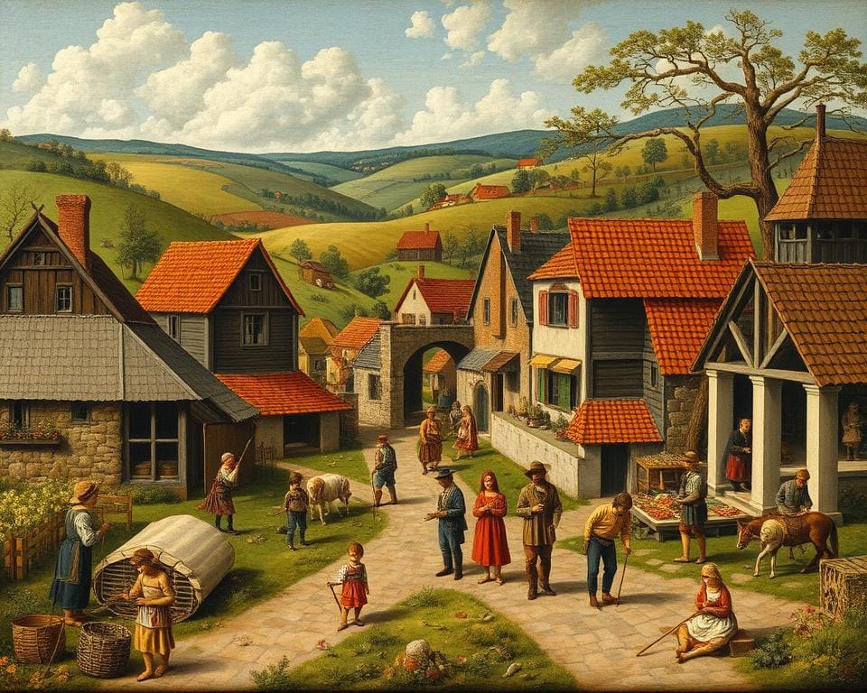 Darstellung des Alltags im 16. Jahrhundert durch Bruegel Kunst