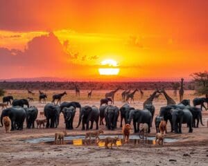 Die beste Jahreszeit für Tierbeobachtungen in Etosha