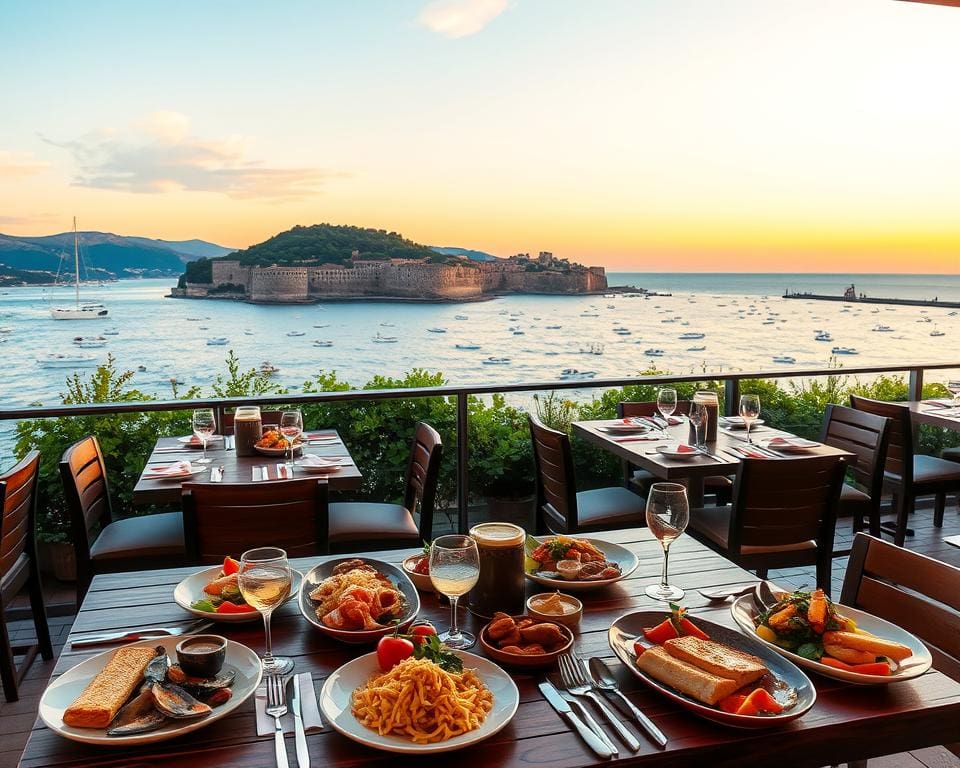 Essen mit Meerblick Dubrovnik