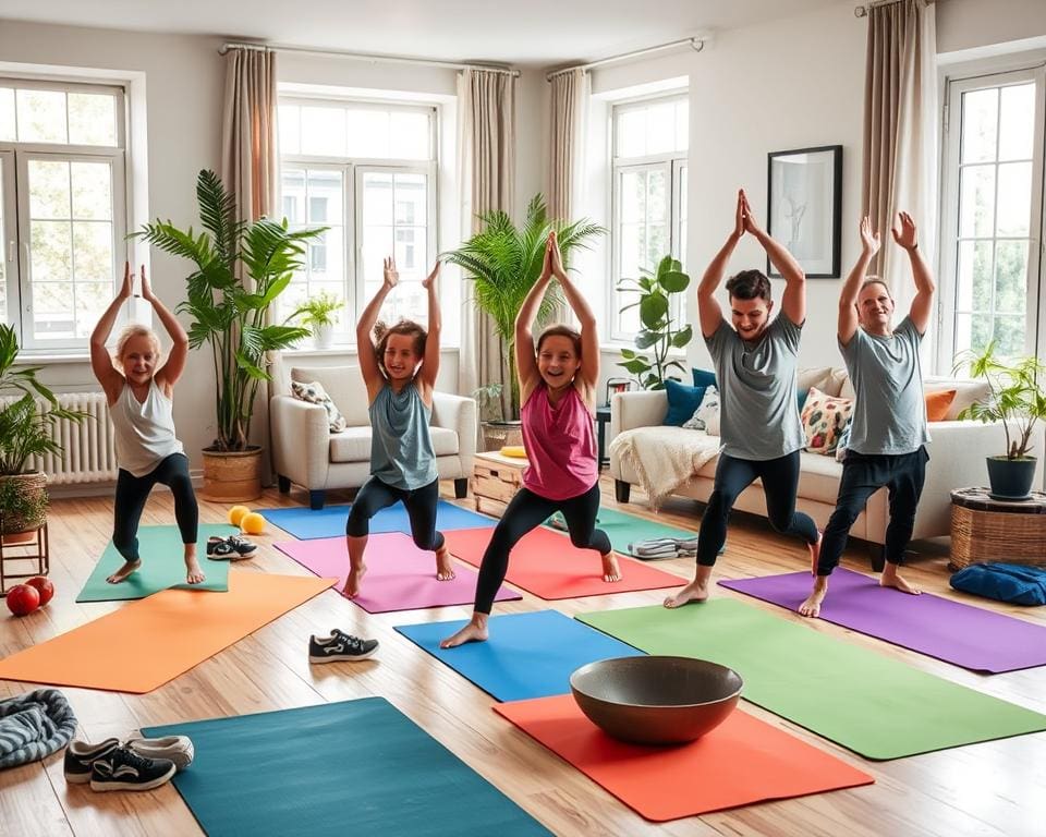 Familienfreundliche Workouts zu Hause