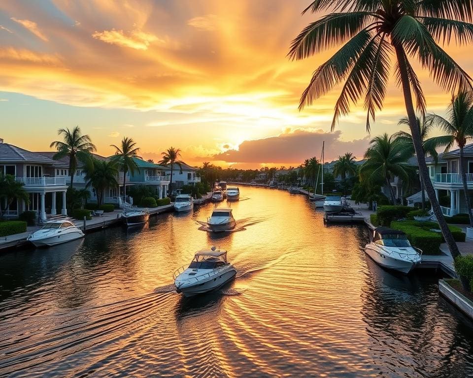 Schönheit der Kanäle in Fort Lauderdale