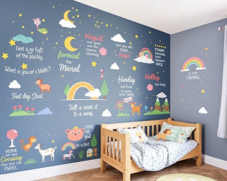 Wandtattoos mit inspirierenden Motiven für Kinderzimmer