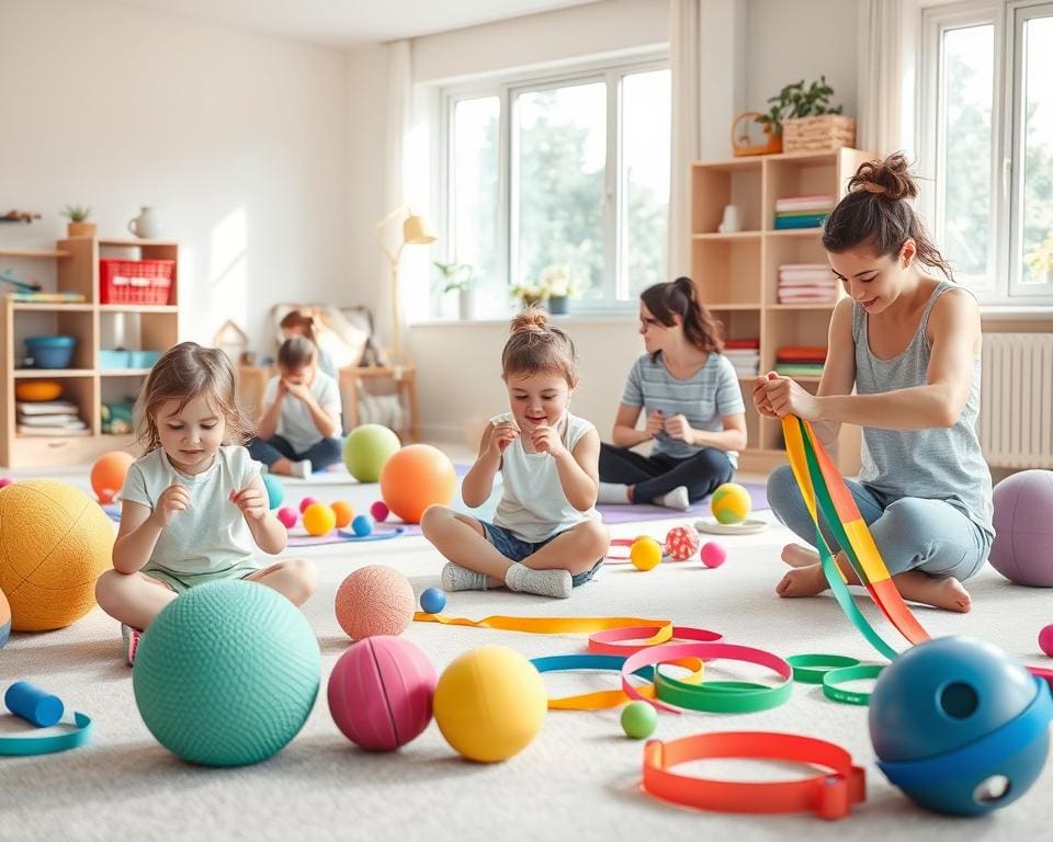 therapeutische Übungen für Kinder und Erwachsene