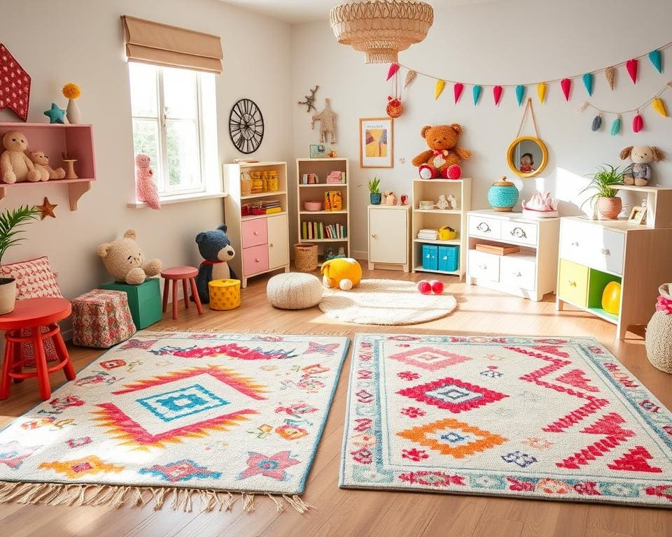 Teppiche im Boho-Design für lebendige Kinderzimmer