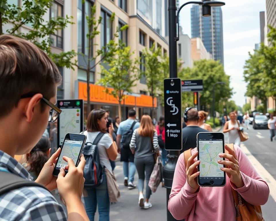 Mobile Apps für Stadtnavigation