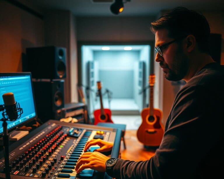 Was macht ein Musikproduzent im Tonstudio?