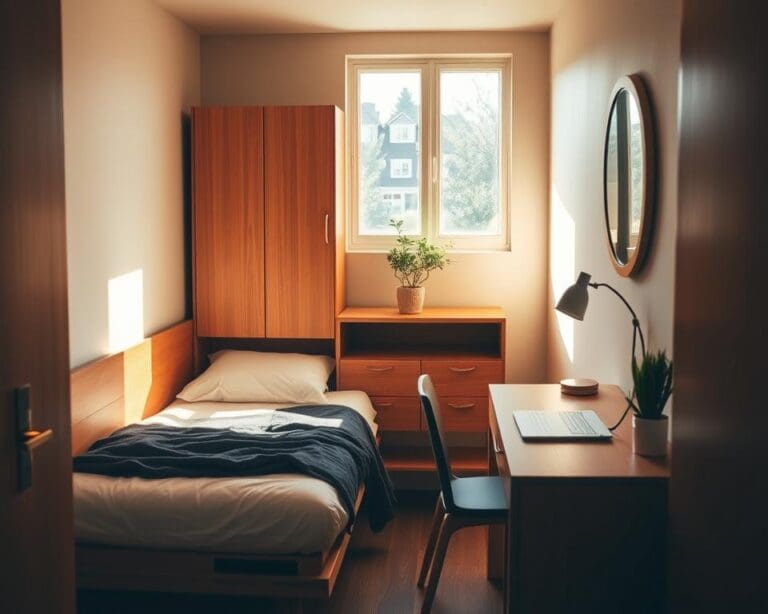 Wie richtest du ein Schlafzimmer mit wenig Platz ein?