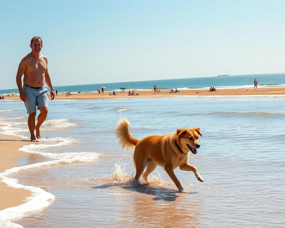 Aktivitäten für Hunde im Strandurlaub Zeeland Hund