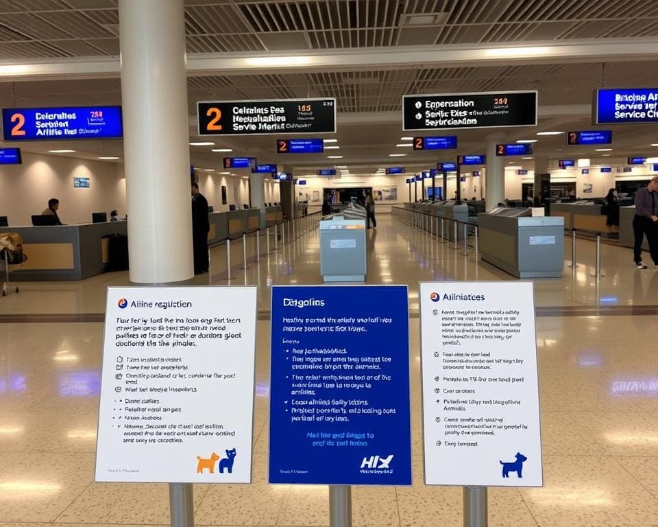 Vorschriften für Haustiere im Flugzeug