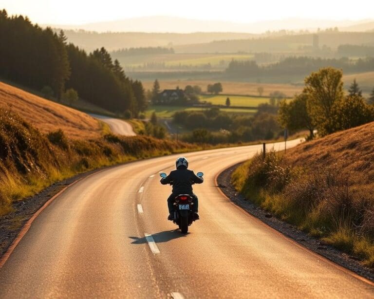 Wie findet man ruhige Routen für Motorradreisen?