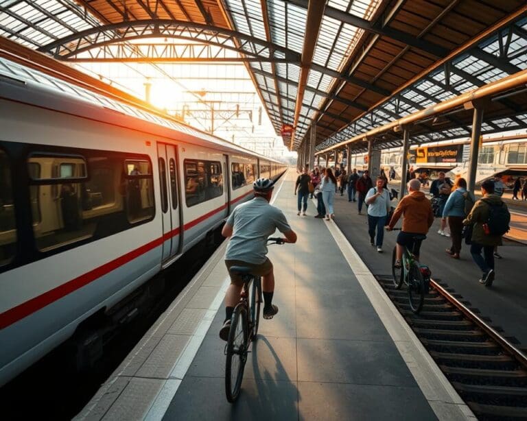Wie reist man klimafreundlich mit Bahn und Rad?