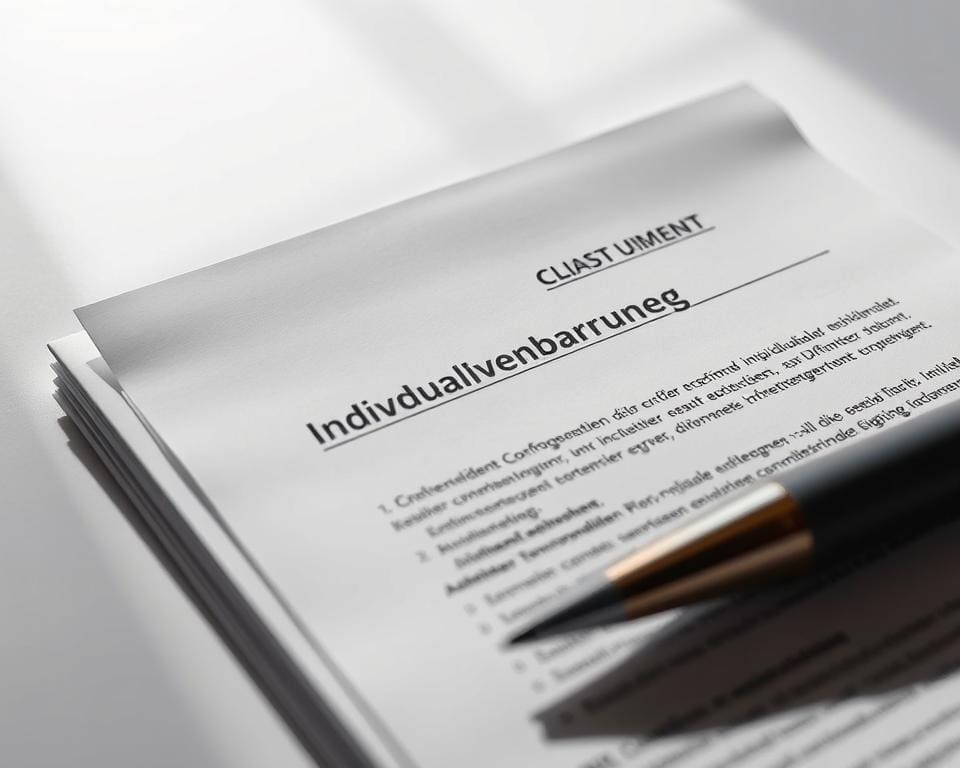 Arbeitsvertrag Individualvereinbarungen