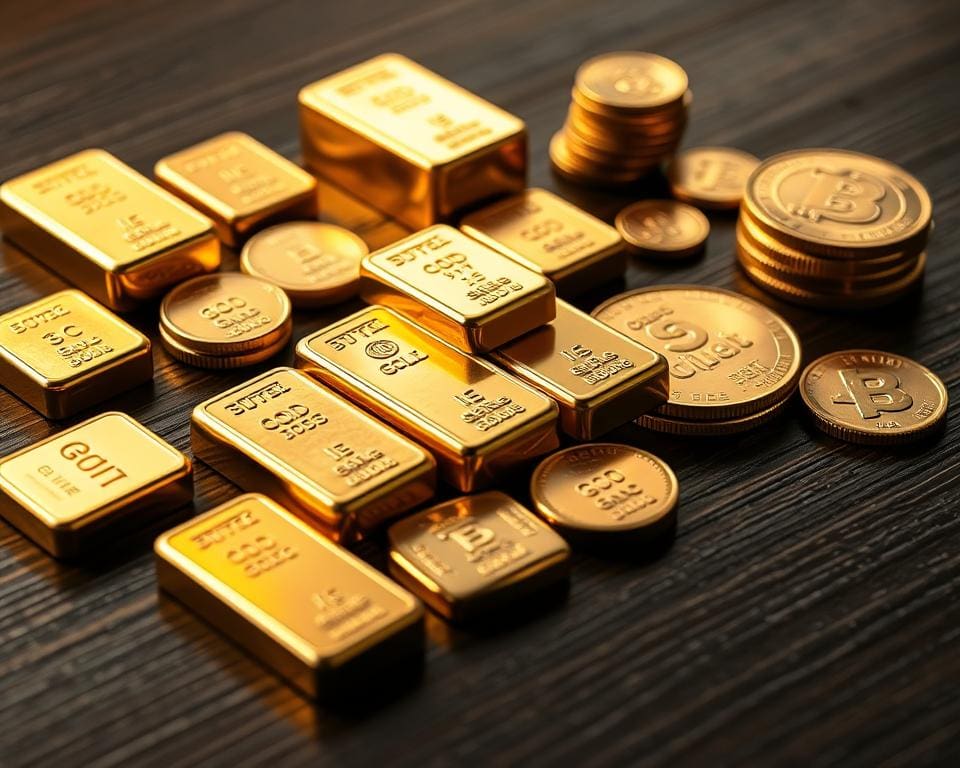 Investieren in Goldbarren und Münzen