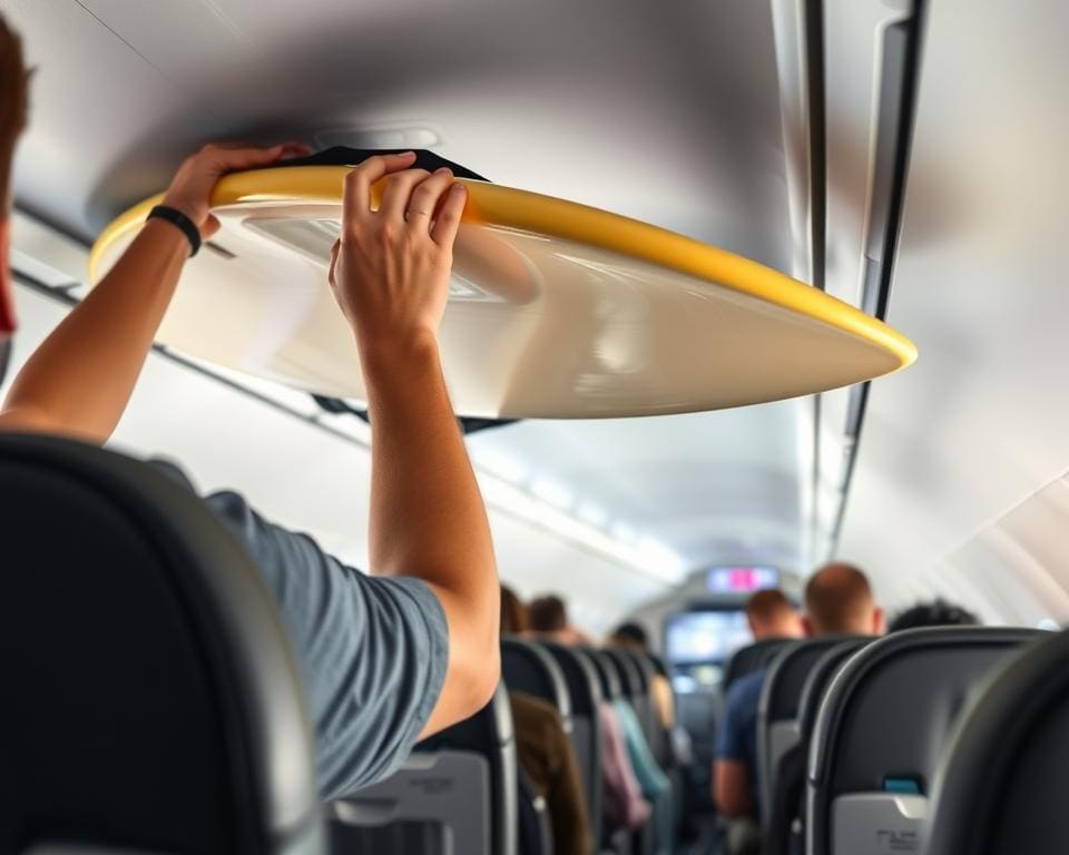 Surfbrett transportieren im Flugzeug