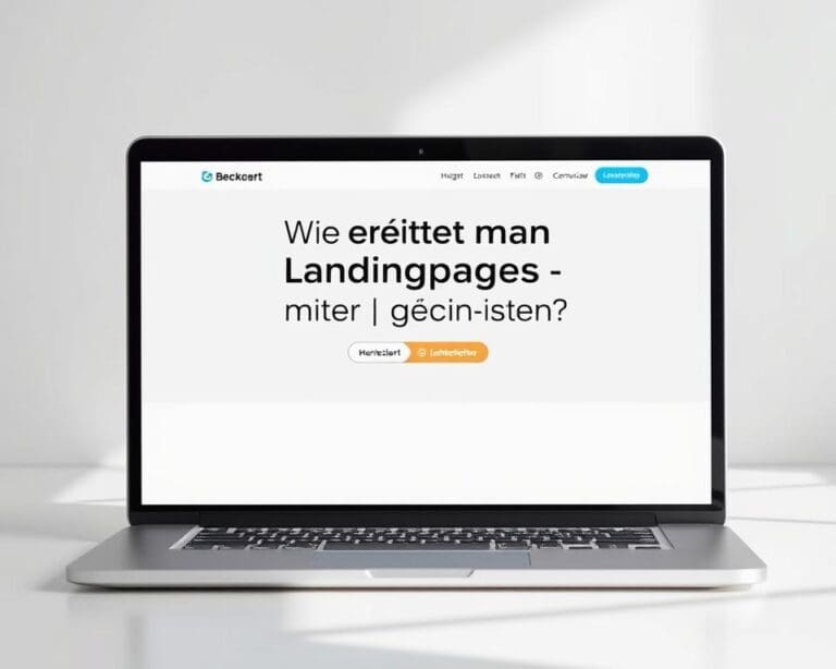 Wie erstellt man Landingpages mit hoher Conversion?