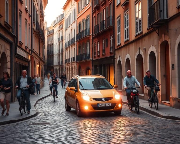 Wie reist man mit dem Auto durch enge Altstädte?