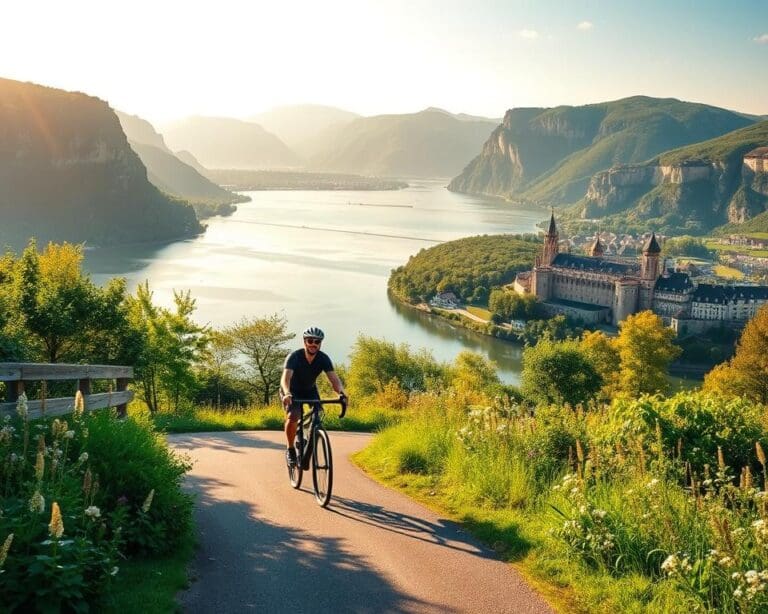 Wie reist man mit dem Rad entlang des Rheins?