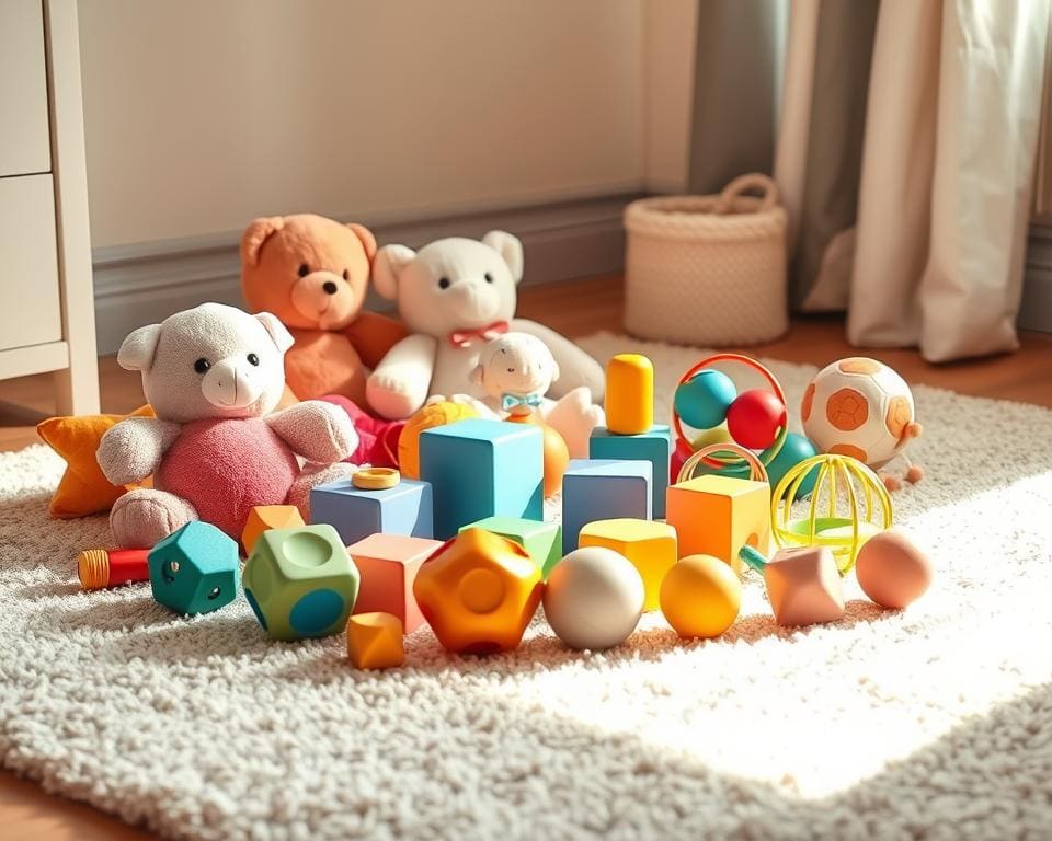 sensorische Stimulation durch Spielzeug für Babys
