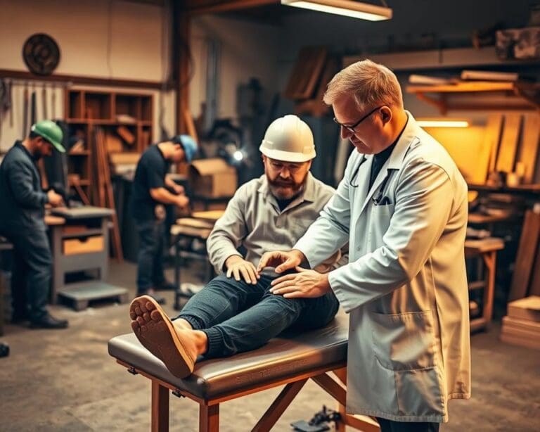 Physiotherapeut für Bauarbeiter und Handwerker