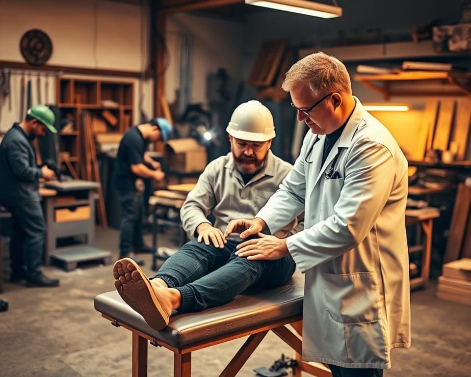 Physiotherapeut für Bauarbeiter und Handwerker