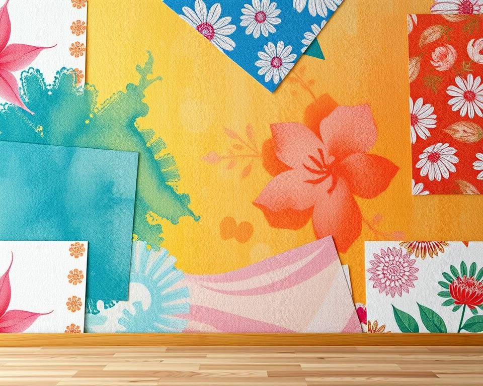 Wandgestaltung mit Tapetenmustern