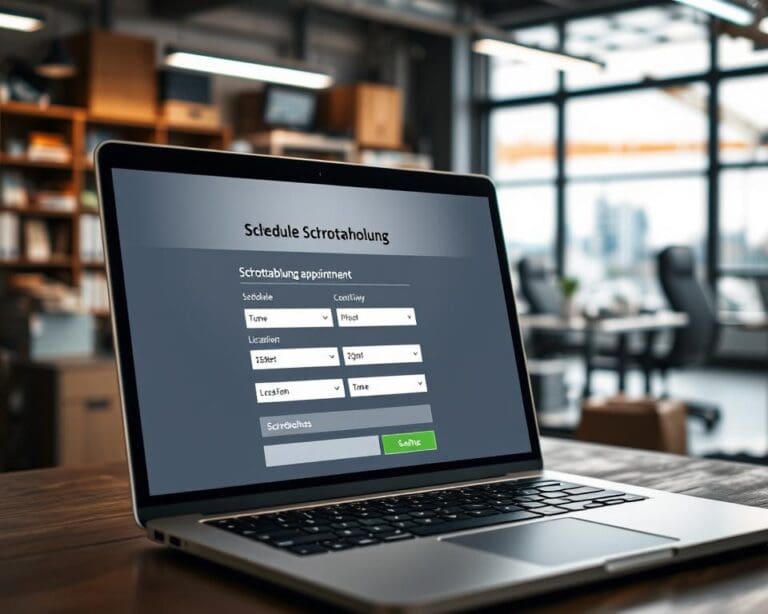 Wie buche ich einen Termin für Schrottabholung online?