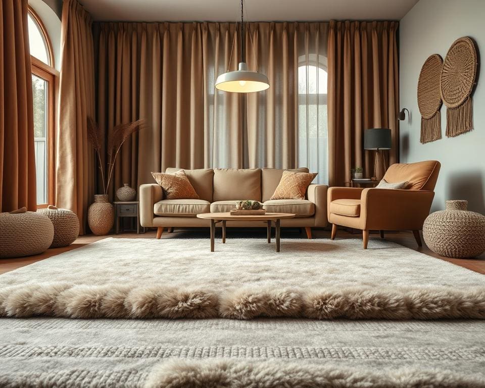 Gemütliche Teppiche für Wohn- und Schlafzimmer