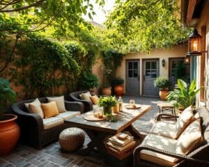 Wie gestaltest du eine gemütliche Terrasse?