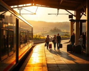 Welche Vorteile hat Reisen mit dem Zug?