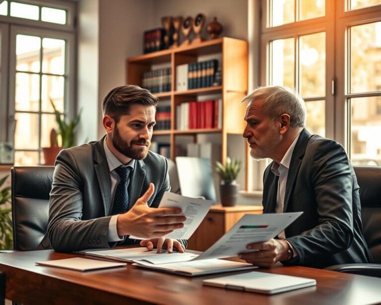 Wie betreut ein Finanzberater seine Stammkunden?