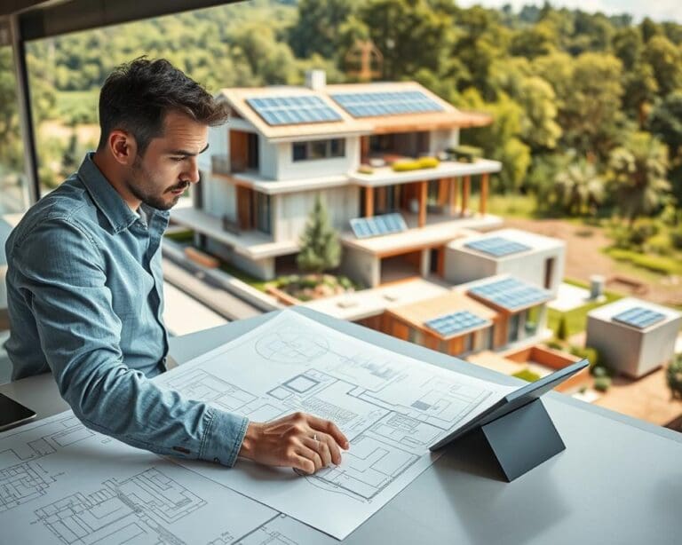 Wie arbeitet ein Architekt für nachhaltige Gebäude?