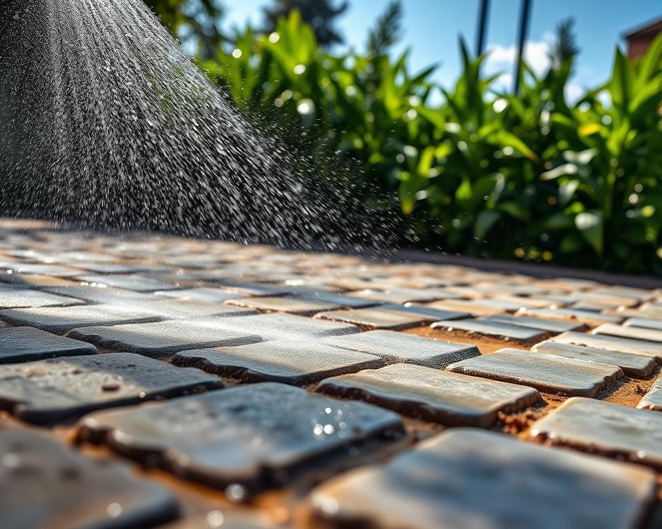 Wie gelingt Tiefenreinigung verschmutzter Pflastersteine?